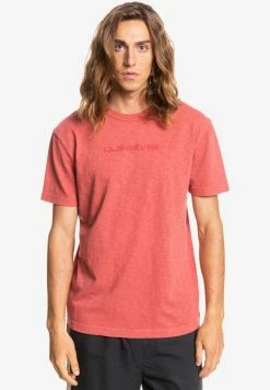 Offres 👍 Quiksilver NATURAL DYE -MANCHES COURTES POUR EQY - T-shirt Imprimé - Burnt Ochre 👏