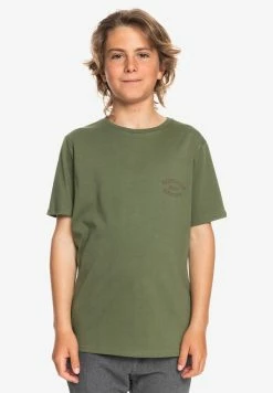 Remise 🎉 Quiksilver WILD CARD - T-shirt Imprimé - Four Leaf Clover ⌛