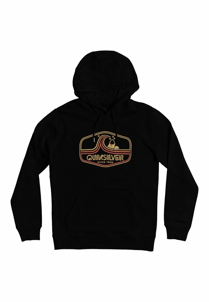 Sortie 🤩 Quiksilver HIGHWAY VAGABOND - Sweat à Capuche - Black 👏 4 Sortie 🤩 Quiksilver HIGHWAY VAGABOND - Sweat à Capuche - Black 👏 – Image 4