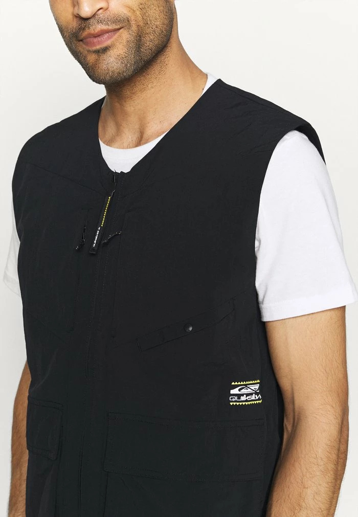 Meilleure affaire 👏 Quiksilver LAND SLIDE VEST - Veste Sans Manches - Black 🌟 5 Meilleure affaire 👏 Quiksilver LAND SLIDE VEST - Veste Sans Manches - Black 🌟 – Image 5