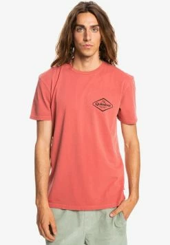 Vente flash 🤩 Quiksilver STIR IT UP MANCHES COURTES POUR EQYZ - T-shirt Imprimé - Burnt Ochre ✨