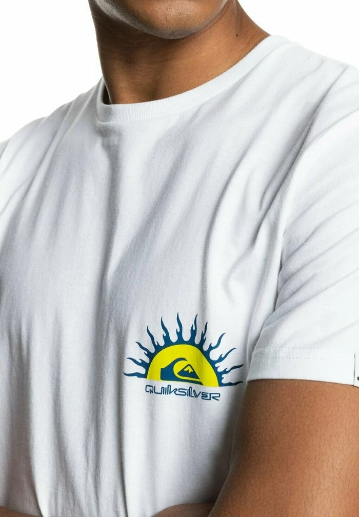 Nouveau ⭐ Quiksilver ROGUE AIR - T-shirt Imprimé - White 👍 4 Nouveau ⭐ Quiksilver ROGUE AIR - T-shirt Imprimé - White 👍 – Image 4