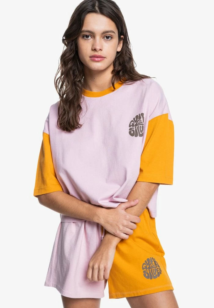 Remise 🛒 Quiksilver VINTAGE CAMISETA DE MANGA - T-shirt Imprimé - Bleached Mauve ⭐ 1 Remise 🛒 Quiksilver VINTAGE CAMISETA DE MANGA - T-shirt Imprimé - Bleached Mauve ⭐