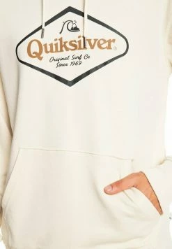 Tout neuf 🤩 Quiksilver STIR IT UP - Sweat à Capuche - Antique White 👍 -Quiksilver Soldes Boutique 3e6a2b368a9743ae990257600c321546
