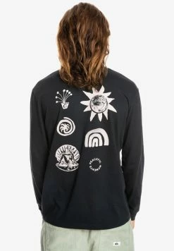 De gros 💯 Quiksilver T-shirt à Manches Longues - Black 🧨 -Quiksilver Soldes Boutique 441b36837ba7459b87f5fba3d2b7db88