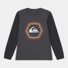Le moins cher 🧨 Quiksilver NEW NOISE - T-shirt à Manches Longues - Charcoal Heather ⌛
