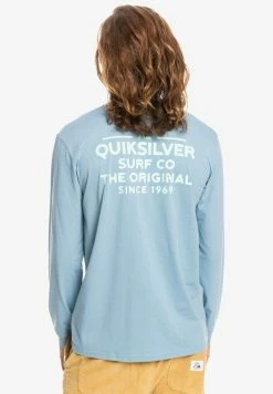 Nouveau 🔥 Quiksilver T-shirt à Manches Longues - Mottled Royal Blue 😍 -Quiksilver Soldes Boutique 46e85f2fcf4f472ab1e460dfba26e6cb