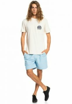 Nouveau 🔔 Quiksilver T-shirt Imprimé - Antique White Heather ⭐ -Quiksilver Soldes Boutique 47c59e5ed425469f9956491e92e365be