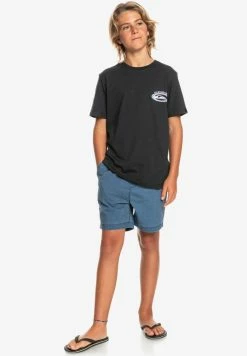 Remise 🎁 Quiksilver T-shirt Imprimé - Black 👍