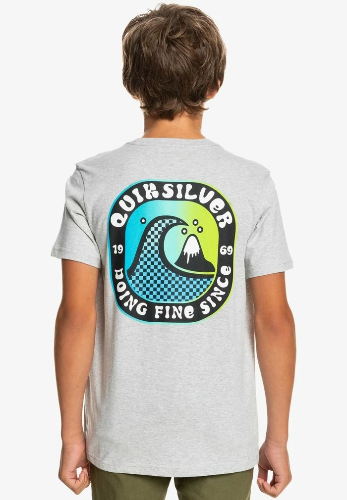 Meilleure affaire ✨ Quiksilver ANOTHER STORY - T-shirt Imprimé - Athletic Heather 👏 3 Meilleure affaire ✨ Quiksilver ANOTHER STORY - T-shirt Imprimé - Athletic Heather 👏 – Image 3