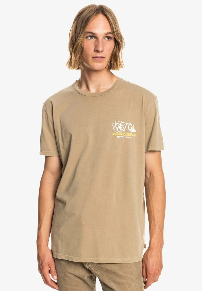 Budget 🎁 Quiksilver T-shirt Imprimé - Greige 😍 1 Budget 🎁 Quiksilver T-shirt Imprimé - Greige 😍