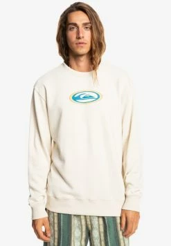 Promo ⭐ Quiksilver TEMPER - Sweatshirt - Antique White 😀