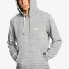 De gros 🛒 Quiksilver BAY RISE EQYFT - Sweat à Capuche - Sleet Slub Feeder 🎁