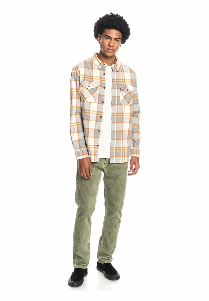 Nouveau 😀 Quiksilver Chemise - Antique White Drayman Stretch 🤩 3 Nouveau 😀 Quiksilver Chemise - Antique White Drayman Stretch 🤩 – Image 3