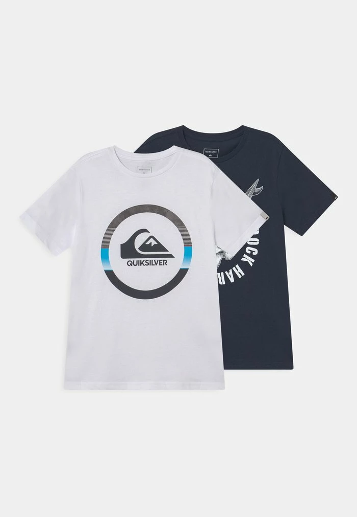 Remise 🔔 Quiksilver SKULLED DREAM TEE 2 PACK - T-shirt Imprimé - White/navy 🛒 1 Remise 🔔 Quiksilver SKULLED DREAM TEE 2 PACK - T-shirt Imprimé - White/navy 🛒
