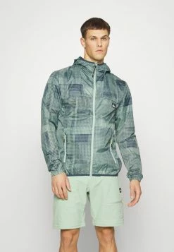 Meilleur prix 👍 Quiksilver SUM IT - Veste Imperméable - Frosty Green Grids ✔️