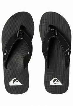 Grosses soldes 🎉 Quiksilver MOLOKAI ABYSS - Tongs - Black/black/white 🎁