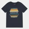 Grosses soldes 😍 Quiksilver DRIFT AWAY FLAXTON YOUTH - T-shirt Imprimé - Navy Blazer 🤩