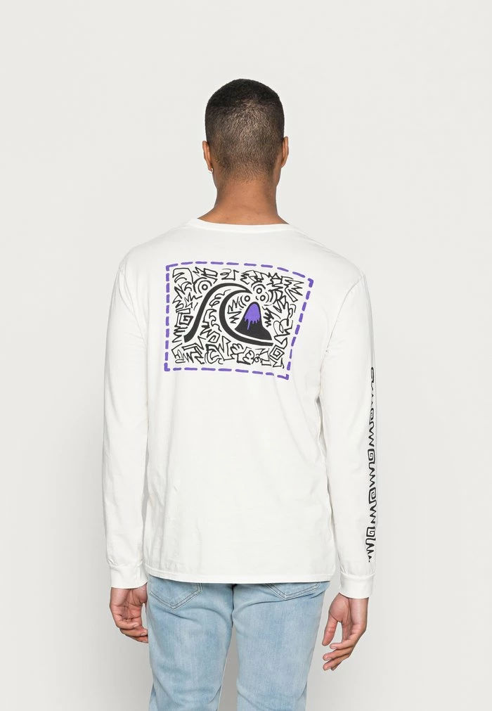 Budget 🎁 Quiksilver ELECTRIC FEEL - T-shirt à Manches Longues - Antique White 😍 3 Budget 🎁 Quiksilver ELECTRIC FEEL - T-shirt à Manches Longues - Antique White 😍 – Image 3