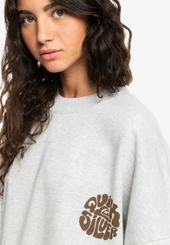 Promo 🎉 Quiksilver NO LIMITES - Sweatshirt - Light Grey Heather 🎁 -Quiksilver Soldes Boutique 52f473371f60489fbc9245bd4db2f1a4