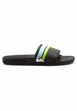 Meilleur prix 🌟 Quiksilver RIVI SLIDE - Sandales De Bain - Black/orange/blue 🧨 -Quiksilver Soldes Boutique 53367670925049278eb582884fe10b28