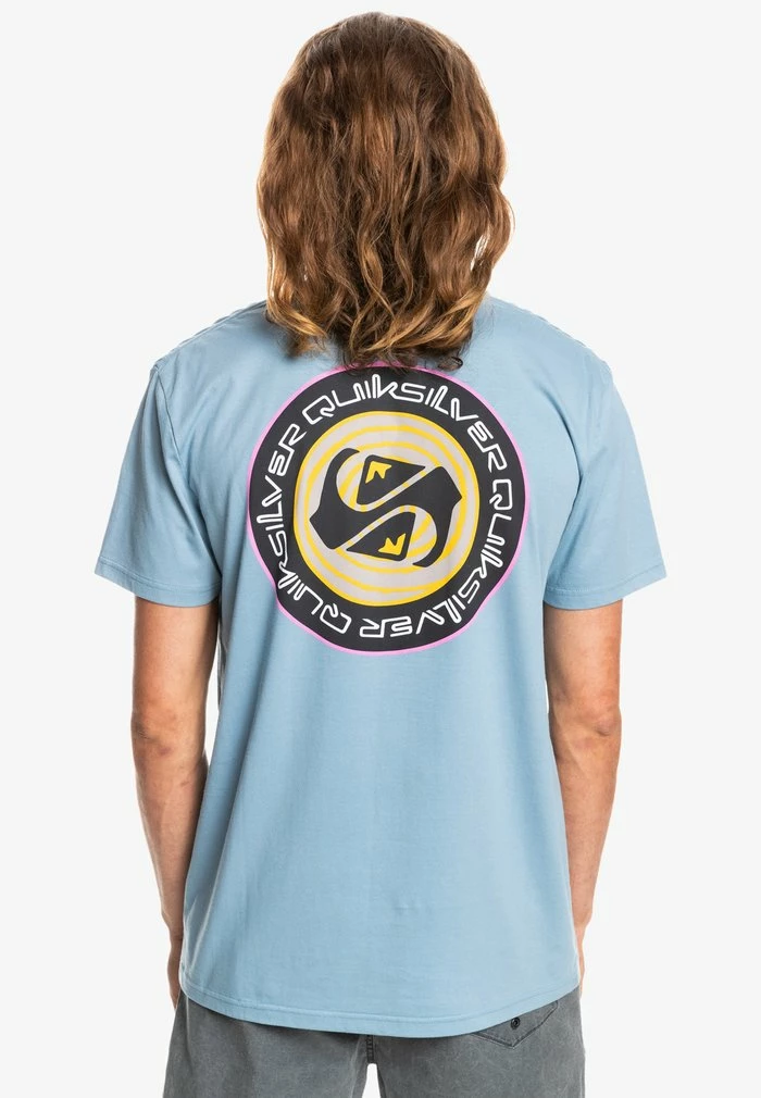 Bon marché 🎉 Quiksilver CIRCLE GAME - T-shirt Imprimé - Faded Denim 👍 3 Bon marché 🎉 Quiksilver CIRCLE GAME - T-shirt Imprimé - Faded Denim 👍 – Image 3