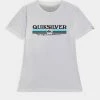 Acheter ✨ Quiksilver LINED UP - T-shirt Imprimé - White 👏