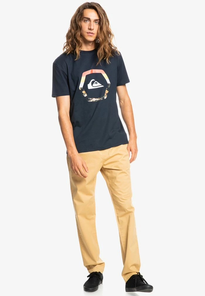 Vente flash 🧨 Quiksilver UP RISE - T-shirt Imprimé - Navy Blazer 🧨 2 Vente flash 🧨 Quiksilver UP RISE - T-shirt Imprimé - Navy Blazer 🧨 – Image 2