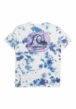 Sortie 💯 Quiksilver T-shirt Imprimé - Blue 🧨 -Quiksilver Soldes Boutique 53a1521a59d94133b5e8908a0ac10238