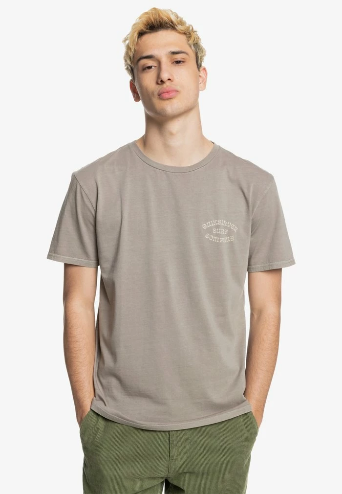 Vente flash 👏 Quiksilver T-shirt Imprimé - Beige 😍 1 Vente flash 👏 Quiksilver T-shirt Imprimé - Beige 😍