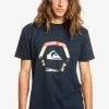 Vente flash 🧨 Quiksilver UP RISE - T-shirt Imprimé - Navy Blazer 🧨
