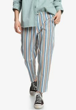 De gros 👍 Quiksilver GREAT INFLUENCE - Pantalon Classique - Antique White Vertical Stripes 😀