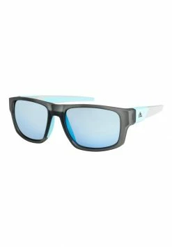 Remise 👍 Quiksilver Lunettes De Soleil - Matt Crystal Smoke Flash Blue 👏