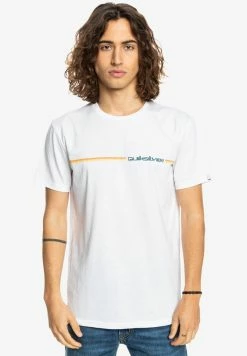 Quiksilver Soldes Boutique 31 Top 10 đ Quiksilver T-shirt Imprimé - White âïž