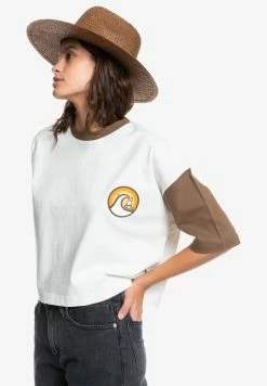 Meilleure affaire 🛒 Quiksilver VINTAGE CAMISETA DE MANGA - T-shirt Imprimé - Teak 💯 -Quiksilver Soldes Boutique 58f55dcca74e4aa598fca7d7baab72fd