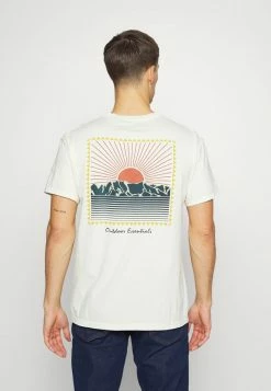 Acheter 🤩 Quiksilver MOUNTAIN RISE TEES - T-shirt Imprimé - Antique White ⌛ -Quiksilver Soldes Boutique 593595839a61435fadcc826308062c1f