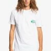 Meilleure affaire 👏 Quiksilver TEMPER - T-shirt Imprimé - White 👍