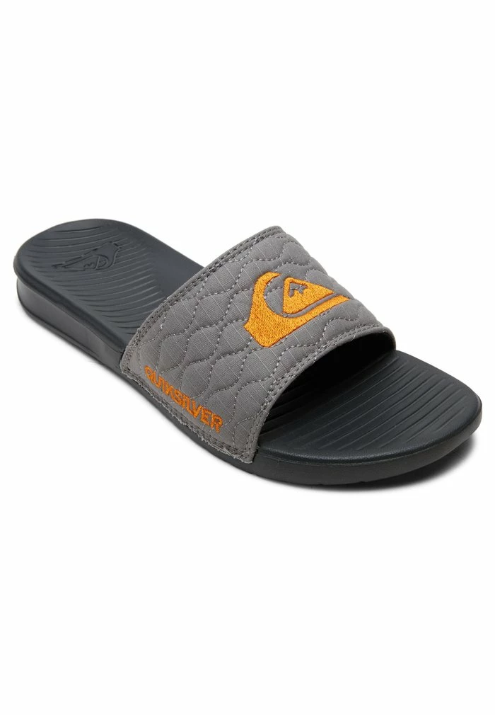 Grosses soldes 🔔 Quiksilver BRIGHT COAST QUILTED - Mules - Grey/orange/grey 🔔 2 Grosses soldes 🔔 Quiksilver BRIGHT COAST QUILTED - Mules - Grey/orange/grey 🔔 – Image 2