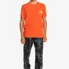 Acheter 🔥 Quiksilver HELLS YEAH SS YTH - T-shirt Imprimé - Cherry Tomato ⌛