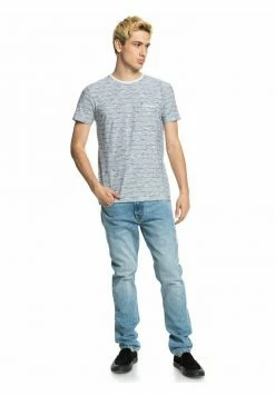 Top 10 đ Quiksilver KENTIN - T-shirt Imprimé - Navy Kentin đ