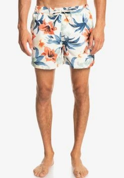 Grosses soldes ✨ Quiksilver EVERYDAY GARDEN PATH VOLLEY - Short De Bain - Antique White 🔥