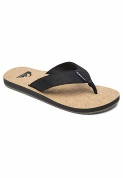 Nouveau 💯 Quiksilver MOLOKAI ABYSS NATURAL - Tongs - Black/brown/brown ✨