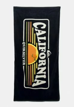 Tout neuf 🔔 Quiksilver SPORTSLINE TOWEL - Serviette De Plage - Black 🧨
