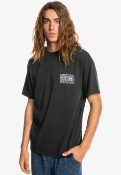Le moins cher 🔥 Quiksilver ELECTRIC FEEL - T-shirt Imprimé - Black ⭐ -Quiksilver Soldes Boutique 61bc8c6edae64ef4817cbb211e032997