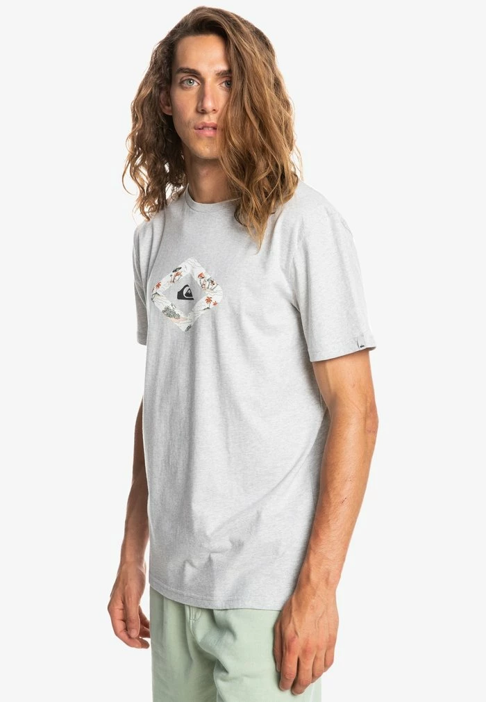 Top 10 ✨ Quiksilver LET IT RIDE - T-shirt Imprimé - Athletic Heather ⌛ 4 Top 10 ✨ Quiksilver LET IT RIDE - T-shirt Imprimé - Athletic Heather ⌛ – Image 4