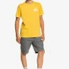 Remise 🤩 Quiksilver HOW ARE YOU FEELING - T-shirt Imprimé - Yellow 🎁