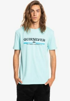 Acheter ⌛ Quiksilver LINED UP - T-shirt Imprimé - Blue 🎁