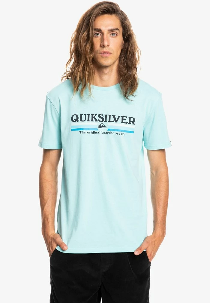 Acheter ⌛ Quiksilver LINED UP - T-shirt Imprimé - Blue 🎁 1 Acheter ⌛ Quiksilver LINED UP - T-shirt Imprimé - Blue 🎁
