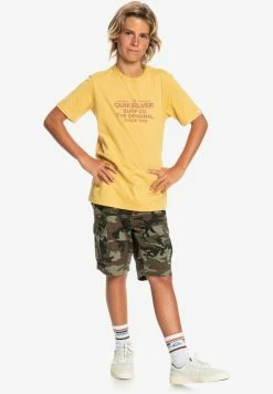 Top 10 🌟 Quiksilver FEEDING LINE - T-shirt Imprimé - Rattan ❤️