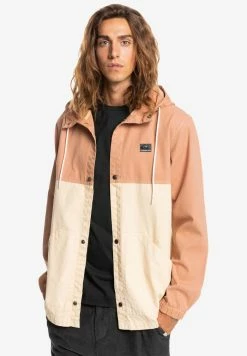 Promo 🛒 Quiksilver Veste Légère - Burnt Ochre ❤️